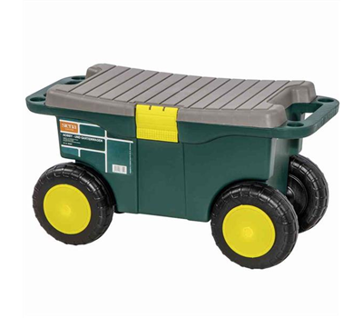 Siena Garden Gartenkarre Hobby- und Gartenwagen 55x30x27 cm grün und grau Kunststoff