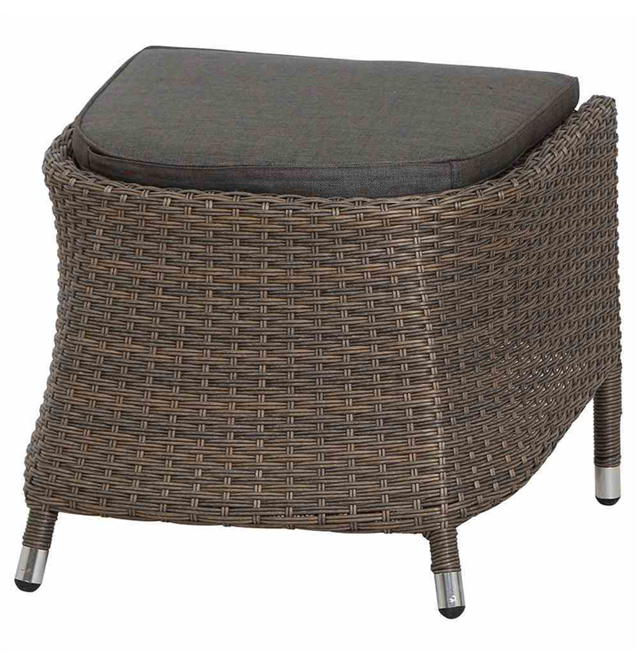 Siena Garden Ottomane Teramo, 56x54x45,5 cm anthrazit