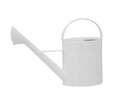 Siena Garden Gießkanne , 10 Liter, 56x19x40 cm weiß Stahlblecharden 