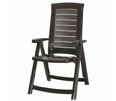 Klappsessel Aruba graphit 61 cm x 72 cm x 110 cm Kunststoff