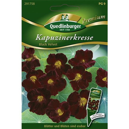 Kapuzinerkressesamen 'Black Velvet'