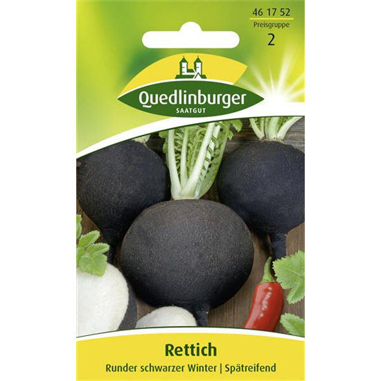 Rettichsamen 'Runder Schwarzer Winter'