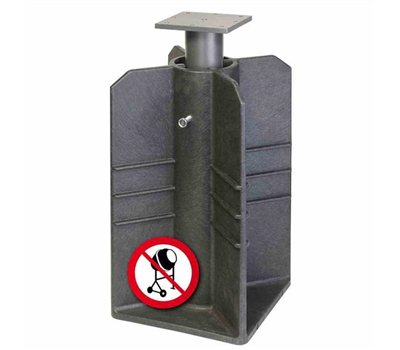 Platinum Bodenhülse für Ampelschirme Schwarz