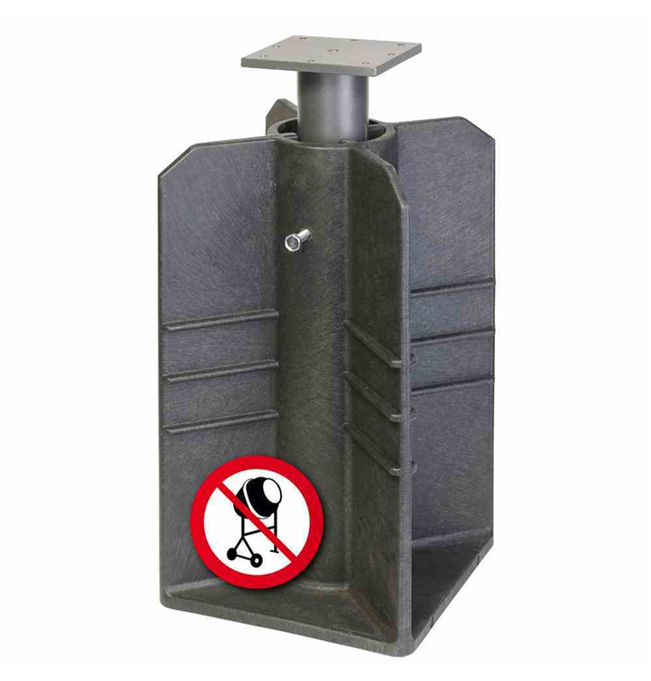 Platinum Bodenhülse für Ampelschirme Schwarz