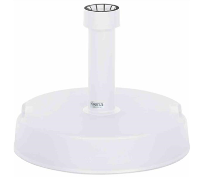 Siena Garden Schirmständer 20 kg, Ø 40x9 cm weiß Kunststoff