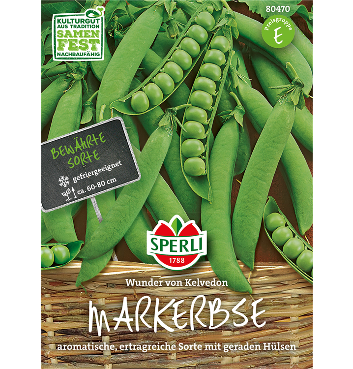 Pisum sativum 'Wunder von Kelvedon'