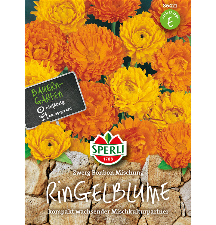 Calendula officinalis 'Zwerg Bonbon Mischung'