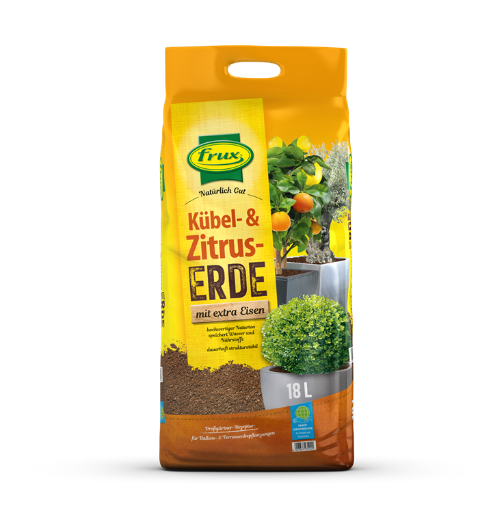 frux Kübel- & Zitruserde -mit extra Eisen-