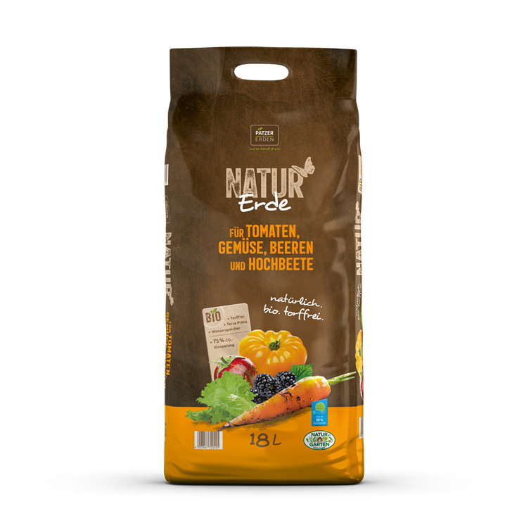 NATUR Erde für Tomaten, Gemüse, Beeren und Hochbeete