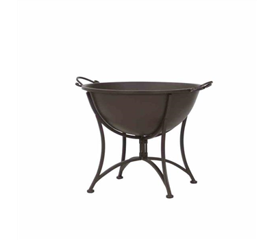 Siena Garden Feuerschale Antik mit klappbarem Fuß, 64,5x53,5x48,5cm rostbraun 